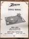 Zenith C9024 169-386 Record Player / Turntable  Service Manual *Original*