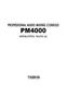 Operating Instructions For Yamaha PM-4000