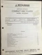MITSUBISHI M-C2050 CD Player Service Manual Original