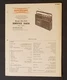 Superscope CR-1000 AC/DC Portable Cassette Recorder, Service manual 1973 Marantz