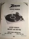 Vintage Zenith service manual record changers 169&ndash;407 and 169&ndash;408. RC3