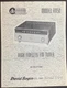 BOGEN FM50 Tuner Owners Service Manual Original