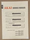 Vintage Akai GX-F71 /  GX-F51 / GX-F1 Cassette Deck Service Manual - Original