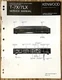 Kenwood T-7X / T-7LX:  AM/FM Stereo Synthesizer Tuner:  Service & Repair Manual.