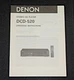 Denon CD Player Manual DCD-520 Original Operating Instructions