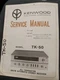 Kenwood TK-50 Receiver Service Manual 2 Original
