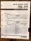 Yamaha TX-77 Tuner  Service Manual *Original*