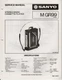 Sanyo M GR99 Stereo Radio Cassette Player Service Manual
