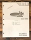 Sony TTS-81 Record Player / Turntable Prelim. Service Manual *Original*