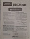 PIONEER GR-560 Graphic Equalizer Owners Manual Original