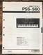 Yamaha PSS-560 PortaSound Keyboard Service Manual *Original*