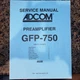 Original ADCOM Preamplifier Service Manual Model GFP-750 Schematics