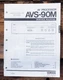 Yamaha AVS-90M AV Processor  Service Manual *Original*