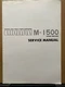 Original Service Manual for the Luxman M-1500 Amplifier Amp