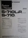 PIONEER S-710 S-710R S-710L Speaker Service Manual Photocopy