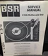 BSR C124 McDonald 210 Turntable Record Changer Service Manual Original HSQ