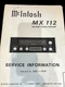 McINTOSH MX112 MX-112 Repair Service Manual AND BONUS BULLETINS **ORIGINAL**