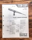 Sony ECM-33P Microphone  Service Manual *Original*