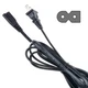 6ft 2-Prong AC Polarized Power Cord Cable for Pioneer VSX-453 XV-HTD520 DV-333