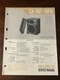 Sony SA-10F SA-10FB Speaker System Service Manual Original OEM Vintage