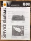 Kenwood KD-34R Record Player / Turntable  Service Manual *Original*