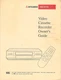Vintage Original Mitsubishi HS-U110 VHS VCR Owners Manual Printed In Singapore