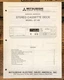 Mitsubishi DT-46 Cassette Service Manual *Original*