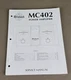 McIntosh Power Amplifier MC402 Service Manual D-4099