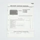 OEM Sharp Service Manual for Microwave Oven Models R-3H85 R-3H95 VTG Electronics
