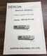 Denon DR-F6/F7/F8 Cassette Tape Deck Service Manual - Original