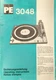 Dual - Model PE3048 Service Manual - Original