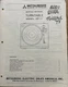 Mitsubishi DP-11 Turntable Original Service Repair Manual