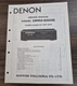 Denon DRM-650S Cassette Service Manual - Original