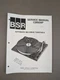 BSR USA Limited C205/24p Automatic Belt Drive Turntable Service Manual D-484