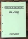 Pioneer PL-12E Record Player / Turntable  Service Manual *Original*