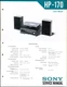 Sony Model HP-170 Stereo Music System Service Manual/ BSR C-141 Turntable Manual