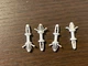 4 New Replacement Plastic Mounting Clips for Pioneer QX-646 QX-747 QX-949 QX9900