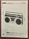 Sams Photofact 2259-3 Service Manual for Sanyo M9810KA Portable Stereo