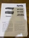 RAMSA WP-9110 WP-9220 OPERATING INSTRUCTIONS Manual Panasonic vintage original