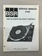 BSR P183 Original Service Manual Free Shipping