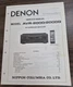 Denon AVR-2000/2000G Receiver Service Manual - OEM