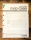 Yamaha DVD-C900 DVD Player  Service Manual *Original*