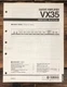 Yamaha VX35 VX-35 Guitar Amplifier Service Manual *Original*