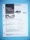 Service Manual for Pioneer PL-5/PL-420, Original