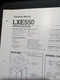 JBL LXE550 Speakers Specifications Schematic Service Manual Original