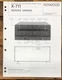 Kenwood X-711 Cassette  Service Manual *Original*