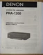Denon PRA-1200 Pre Amplifier  Original Operating Instructions 11 pages