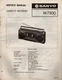 Sanyo m7300 m-7300 service manual original repair stereo tape radio boombox
