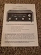 Original Vintage Mcintosh MR-77 Solid State Stereo Tuner Mini Catalog Spec Sheet
