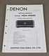 Denon Stereo Power Amplifier POA-2800 Service Manual D-4067